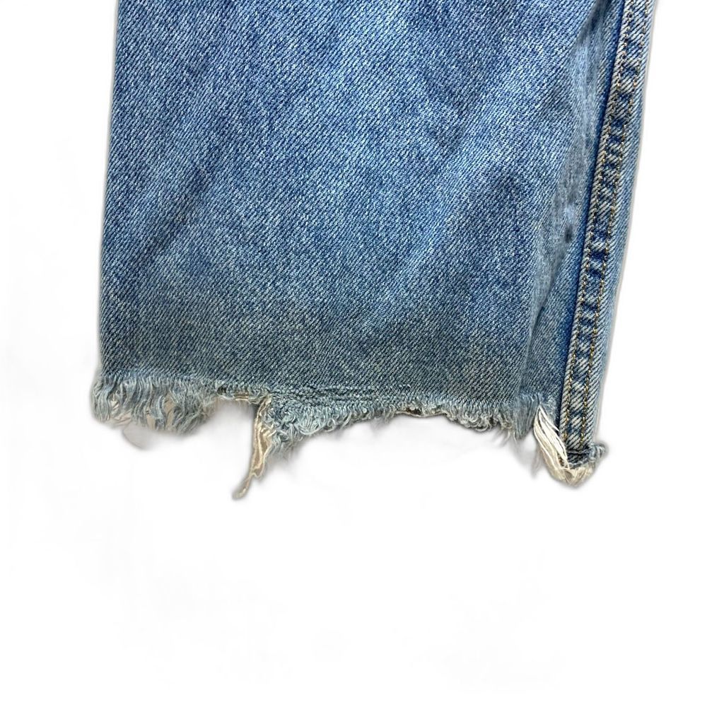 Zara High Rise Distressed Blue Jeans - Picture 5 of 9